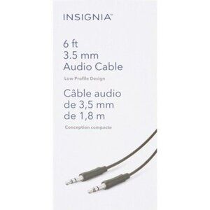 Insignia 1.8m (6 ft.) 3.5mm Audio Cable (NS-MP3AX-C)